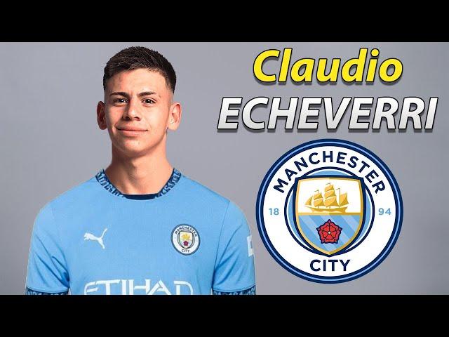 Echeverri joins City squad after River Plate loan